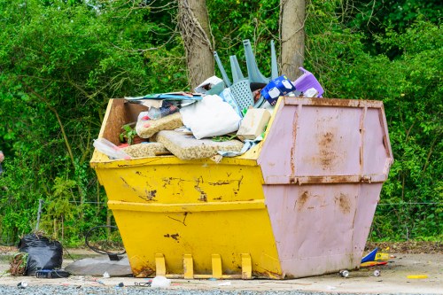 Commercial skip placed at a Millbank business site