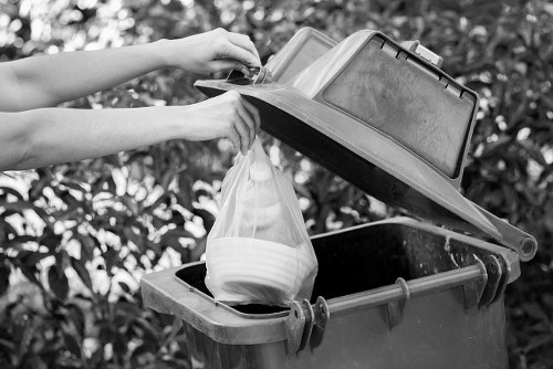 Customer booking a skip hire service online for same day delivery
