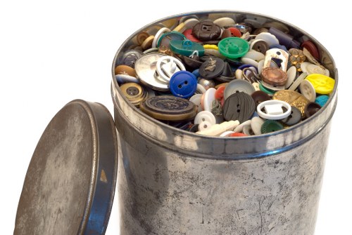 Eco-friendly waste management practices on a building site